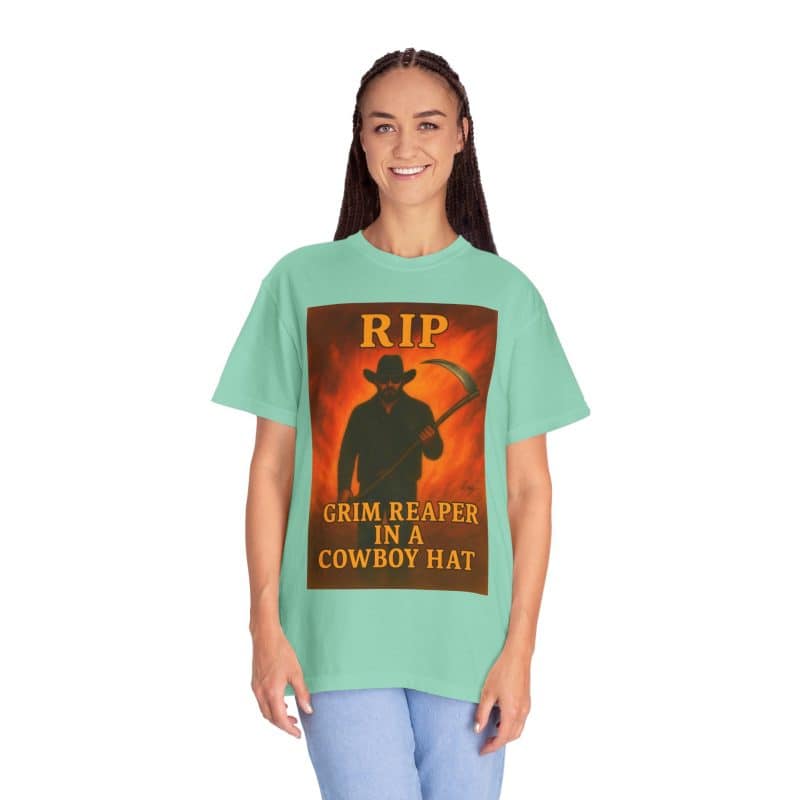 Rip Wheeler T-Shirt – Grim Reaper in a Cowboy Hat - Image 21