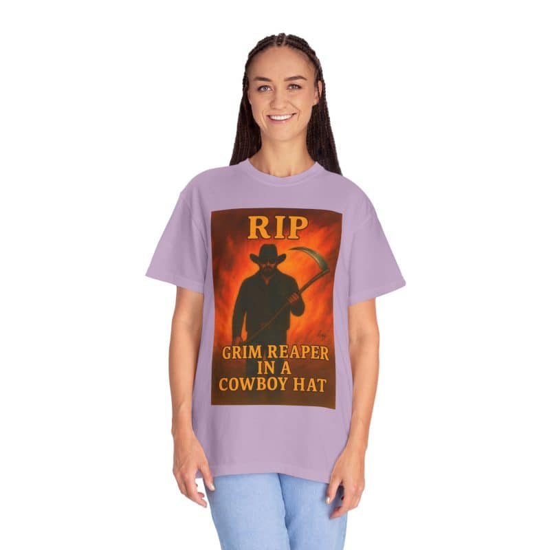 Rip Wheeler T-Shirt – Grim Reaper in a Cowboy Hat - Image 39
