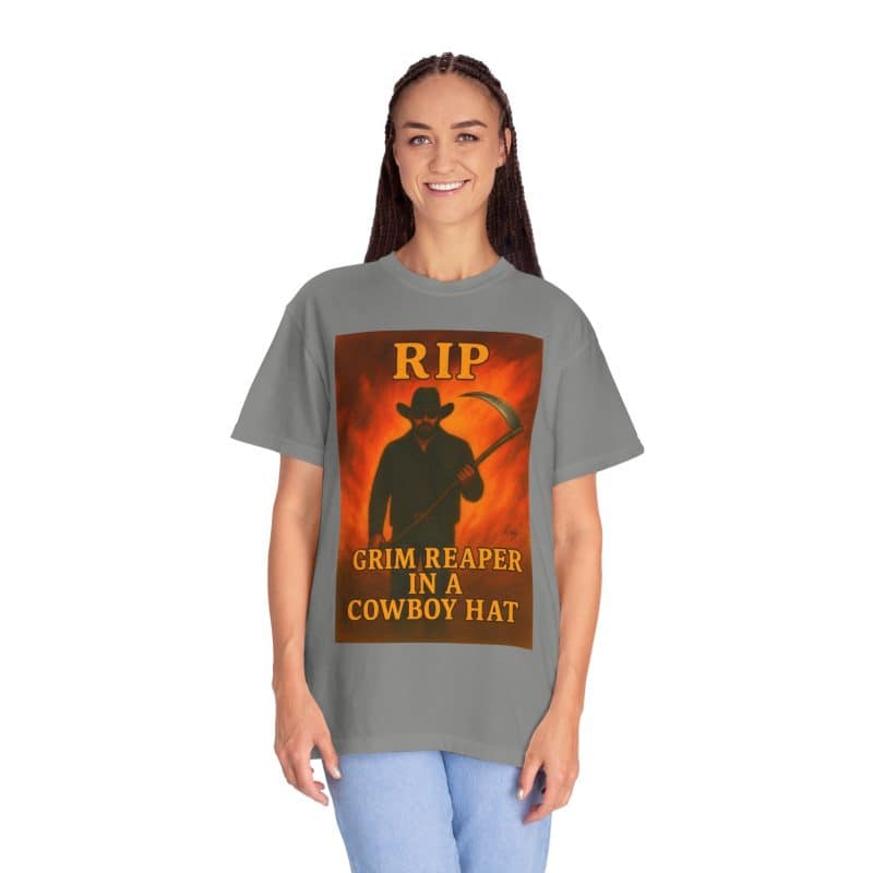 Rip Wheeler T-Shirt – Grim Reaper in a Cowboy Hat - Image 27