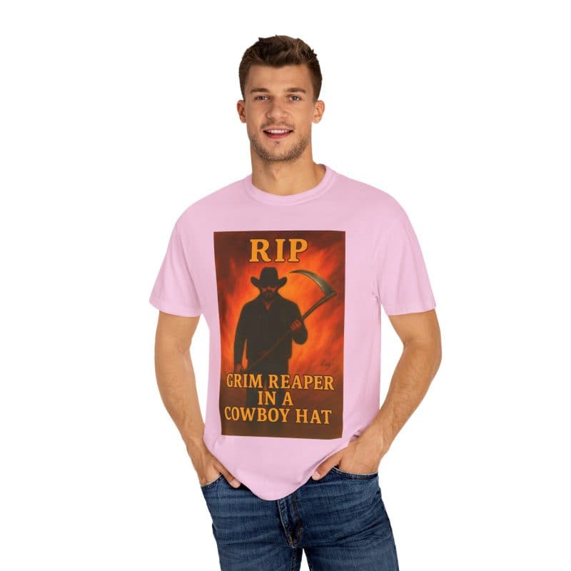 Rip Wheeler T-Shirt – Grim Reaper in a Cowboy Hat - Image 41