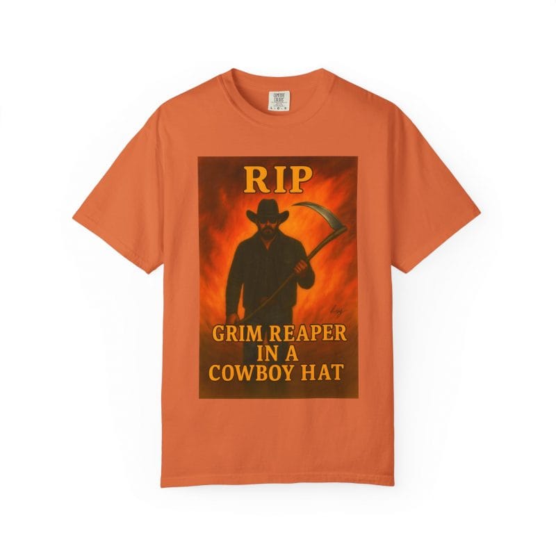 Rip Wheeler T-Shirt – Grim Reaper in a Cowboy Hat - Image 7