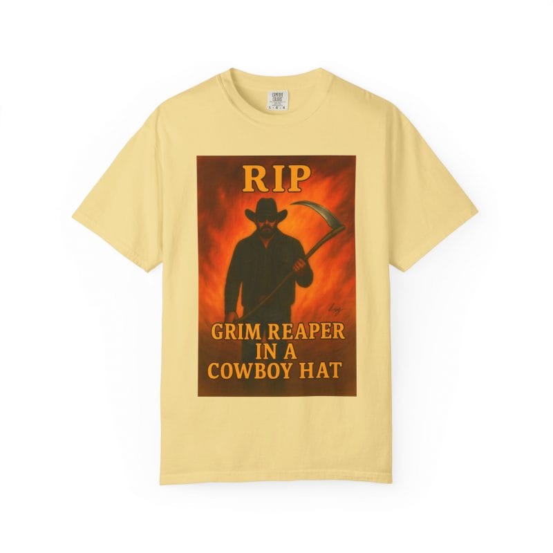 Rip Wheeler T-Shirt – Grim Reaper in a Cowboy Hat - Image 10