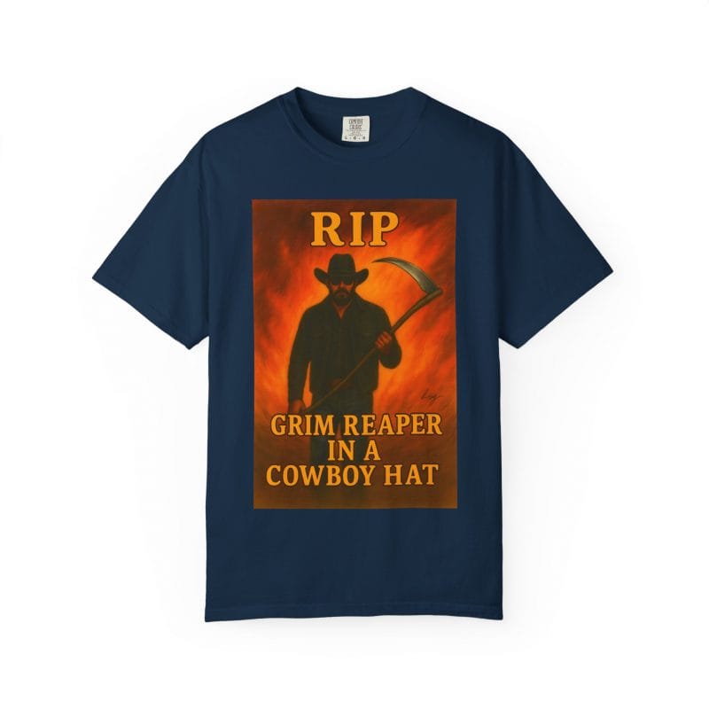 Rip Wheeler T-Shirt – Grim Reaper in a Cowboy Hat - Image 28