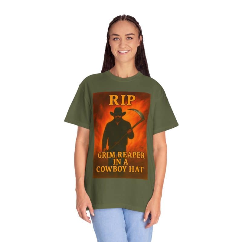 Rip Wheeler T-Shirt – Grim Reaper in a Cowboy Hat - Image 18