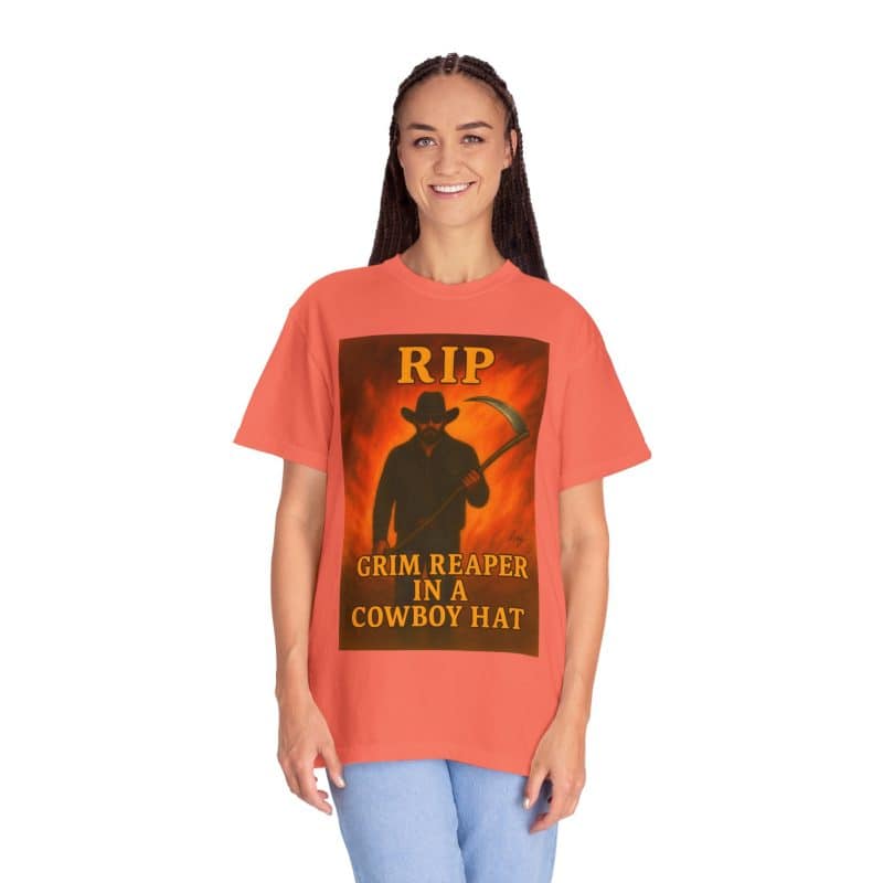 Rip Wheeler T-Shirt – Grim Reaper in a Cowboy Hat - Image 6