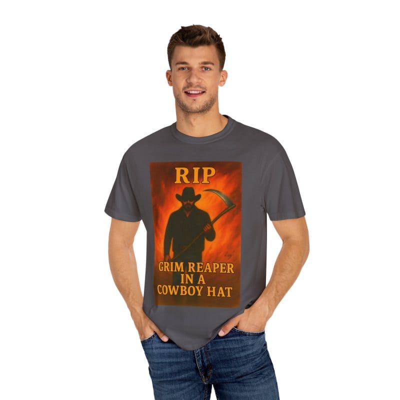 Rip Wheeler T-Shirt – Grim Reaper in a Cowboy Hat - Image 32