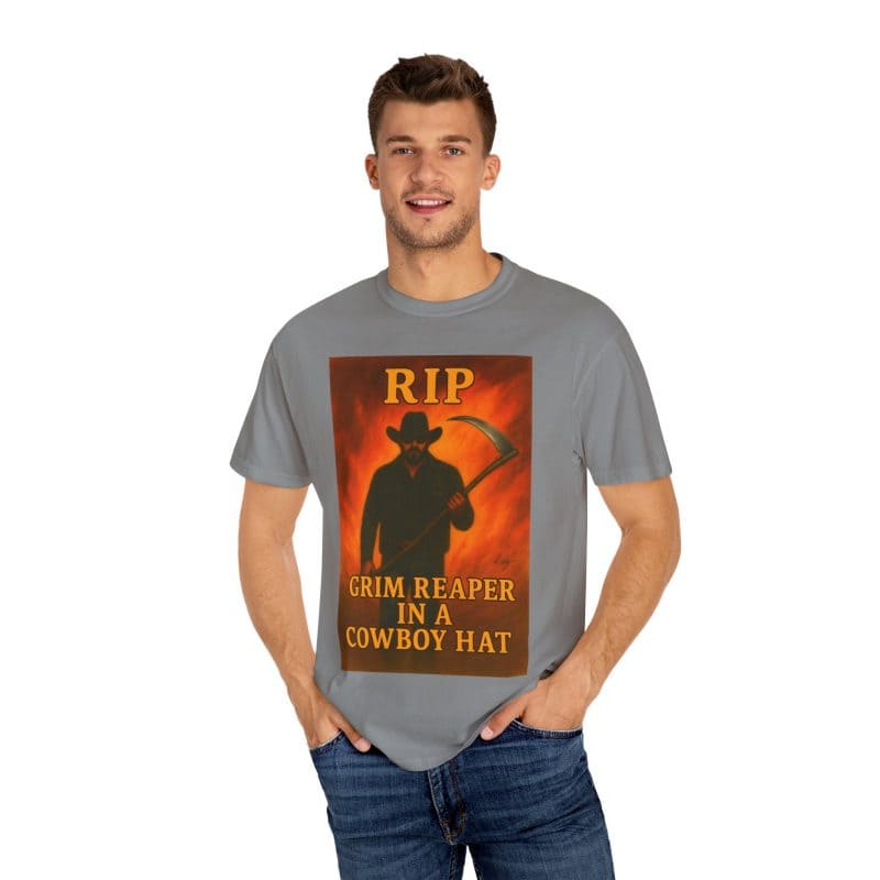 Rip Wheeler T-Shirt – Grim Reaper in a Cowboy Hat - Image 26