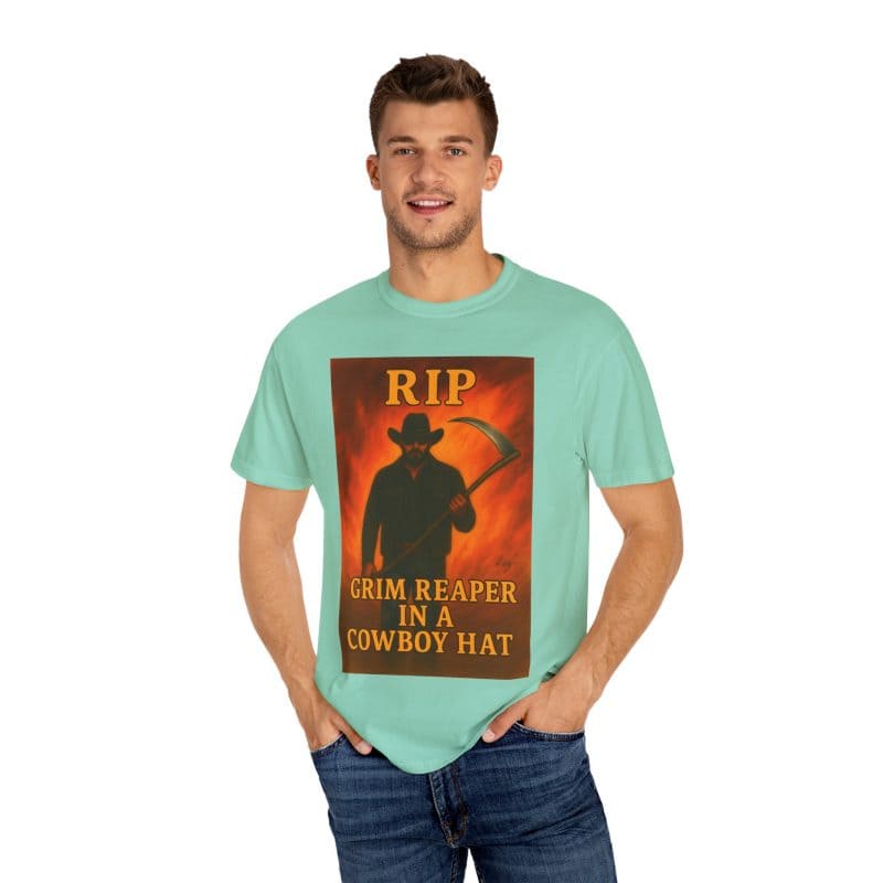 Rip Wheeler T-Shirt – Grim Reaper in a Cowboy Hat - Image 20
