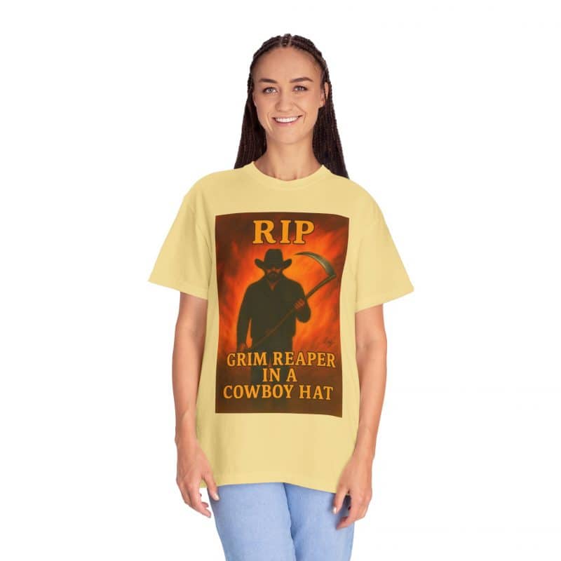 Rip Wheeler T-Shirt – Grim Reaper in a Cowboy Hat - Image 12