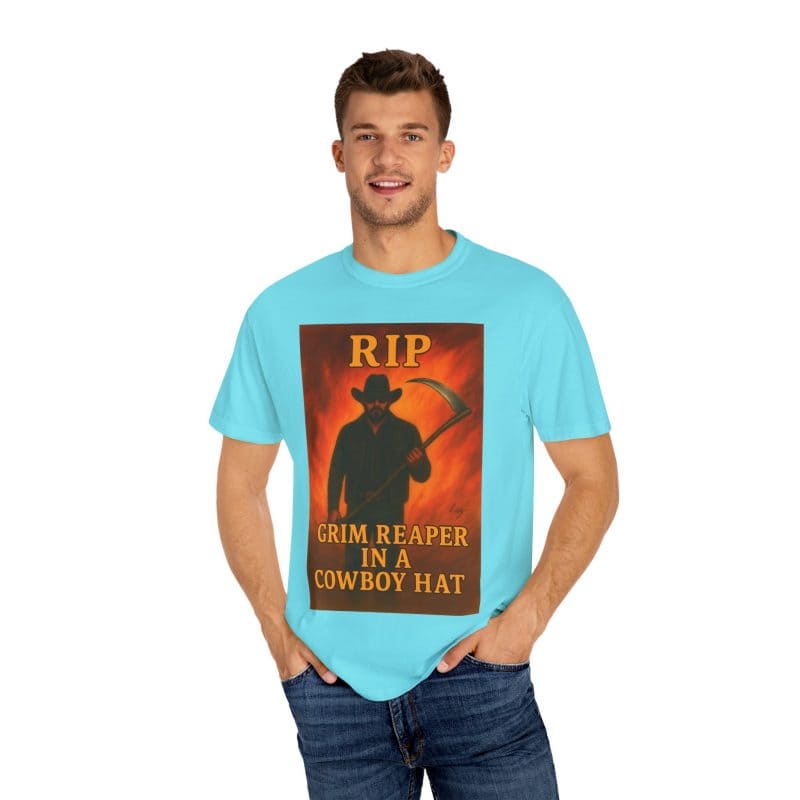 Rip Wheeler T-Shirt – Grim Reaper in a Cowboy Hat - Image 23
