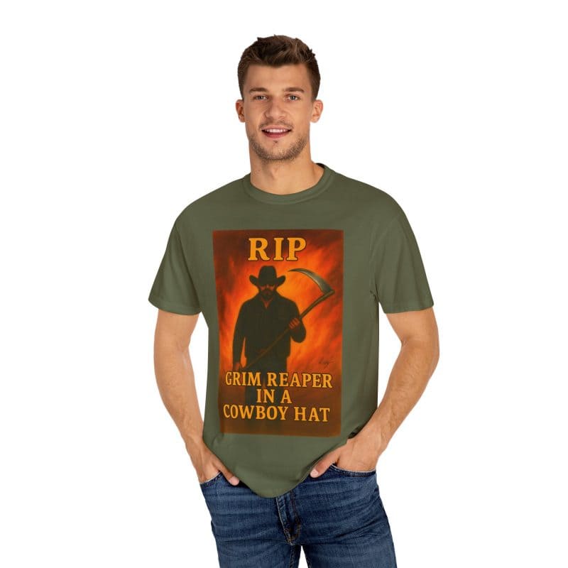 Rip Wheeler T-Shirt – Grim Reaper in a Cowboy Hat - Image 17
