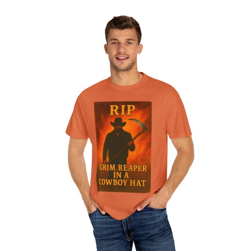 Rip Wheeler T-Shirt – Grim Reaper in a Cowboy Hat - Image 8