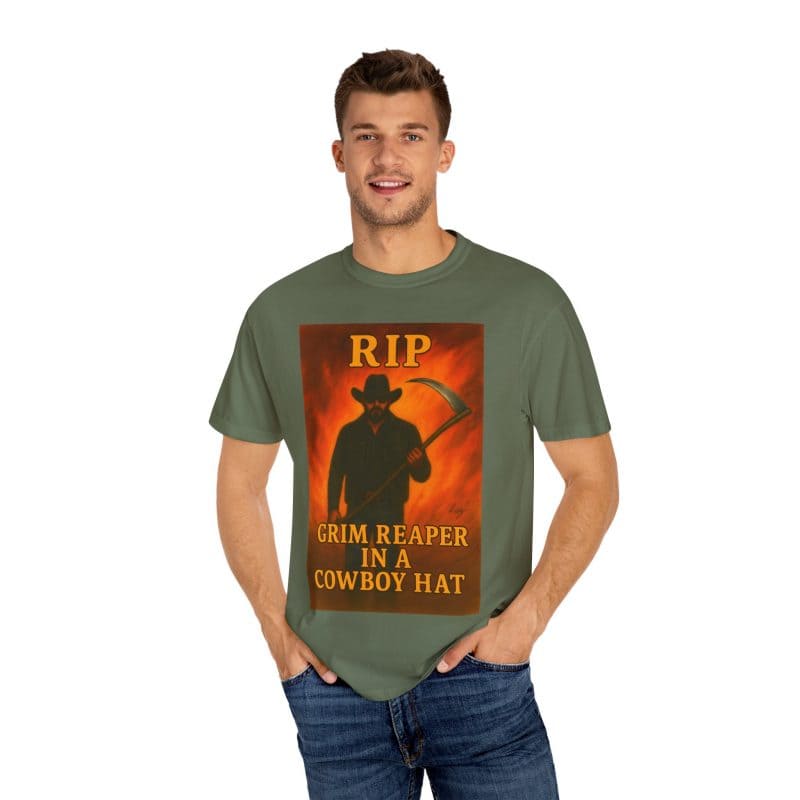Rip Wheeler T-Shirt – Grim Reaper in a Cowboy Hat - Image 14