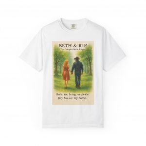 Beth and Rip T-shirt shows a rare moment of tenderness.