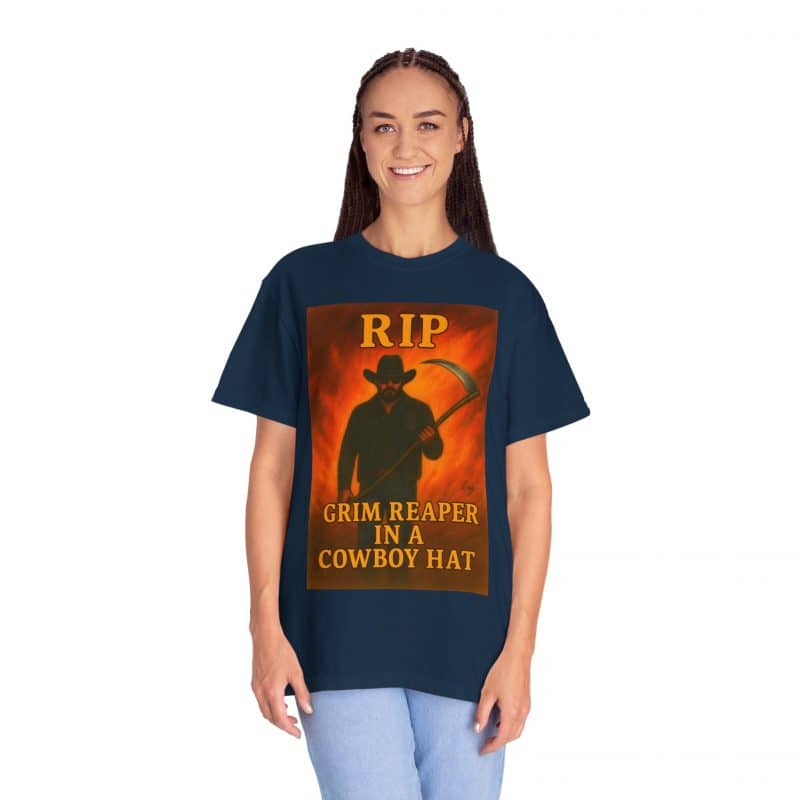 Rip Wheeler T-Shirt – Grim Reaper in a Cowboy Hat - Image 30