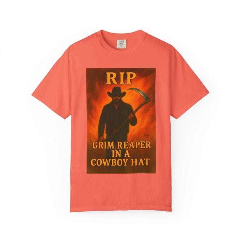 Rip Wheeler T-Shirt – Grim Reaper in a Cowboy Hat - Image 4
